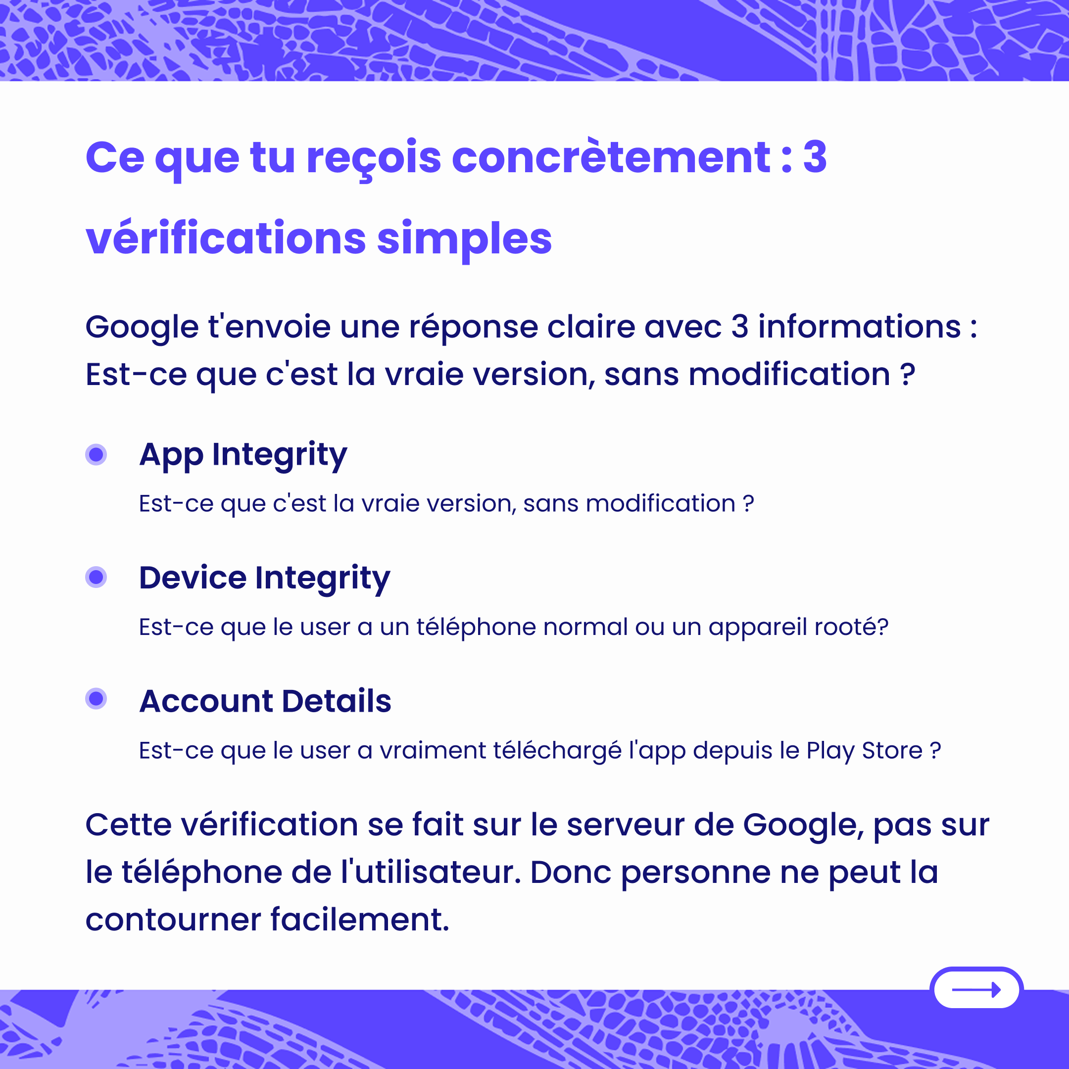 Ce que tu reçois concrètement : 3 vérifications simples