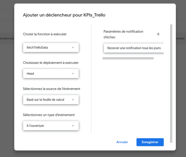 Cliquez sur Enregistrer